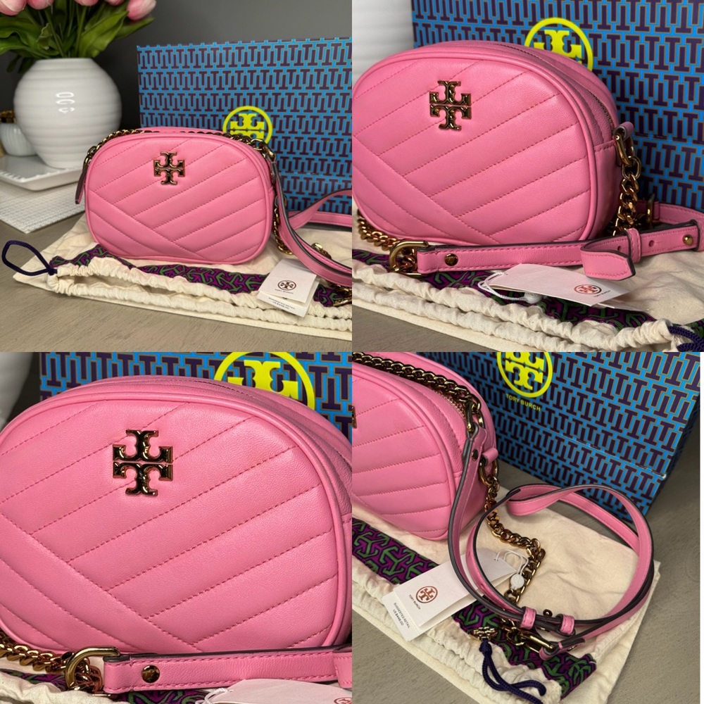 Tory Burch Pink Quilted Crossbody Bag - Picture 4 of 8